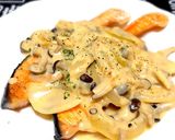 牛乳で♫鮭のクリームソース作り方6写真