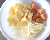 ゴロゴロ具が入ったお食事パンケーキ作り方1写真