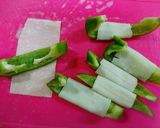 パリパリ♥彩り食材のワンタン巻き作り方7写真