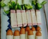 パリパリ♥彩り食材のワンタン巻き作り方8写真