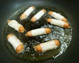 パリパリ♥彩り食材のワンタン巻き作り方10写真