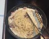 ジロール(あんず茸)のクリームパスタ作り方8写真
