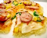 【アレンジ】そうめんDEピザ作り方4写真