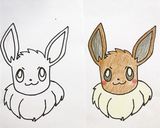 ポケモン☆イーブイ の キャラ弁♪作り方1写真