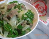玉ねぎラム肉クミン炒め((葱爆羊肉))作り方4写真