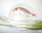 魚・蒸し鯛のネギ黒酢だれ♪簡単作り方1写真