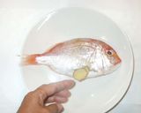 魚・蒸し鯛のネギ黒酢だれ♪簡単作り方2写真