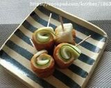 お弁当に♡ちくわくるくる⑤ハム＆大葉作り方12写真