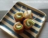 お弁当に♡ちくわくるくる⑧味付け海苔作り方12写真