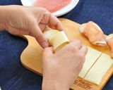 生ハムとチーズの梨巻き作り方4写真