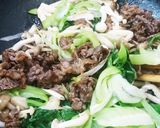 安売り牛肉柔らかチンゲン菜オイスター炒め作り方8写真