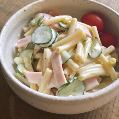 【マカロニサラダァ様】 ピーマンとツナ缶のシンプルマカロニサラダ - お茶にしよっ‼︎