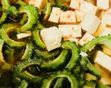 時短レシピ●ゴーヤーをいっしょに麻婆豆腐作り方4写真