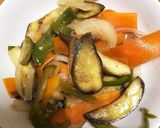 豚肉や茄子いろいろ野菜のポン酢炒め♪作り方4写真