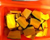 【ルクエ】かぼちゃベーコンチーズ作り方1写真