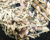 鯖缶使用★鯖ときのこの卵とじ作り方2写真