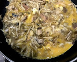 鯖缶使用★鯖ときのこの卵とじ作り方3写真
