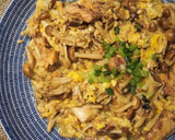 鯖缶使用★鯖ときのこの卵とじ作り方4写真