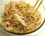 レンジで簡単　おろしのっけレタス焼きそば作り方7写真