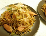 レンジで簡単　おろしのっけレタス焼きそば作り方9写真
