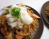 レンジで簡単　おろしのっけレタス焼きそば作り方10写真