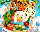 『銀魂♡スイカな定春♪』夏弁当♡キャラ弁作り方12写真