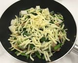 韓国チヂミ風　チーズ鶏餅作り方5写真