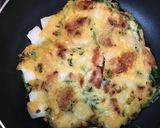 韓国チヂミ風　チーズ鶏餅作り方8写真