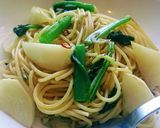 まるで料理上手♪シラスとカブと☆のパスタ作り方10写真