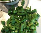 山形のダシ オクラときゅうりで簡単に☆作り方1写真