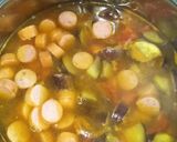 トマトとナスの夏野菜コンソメスープ作り方6写真