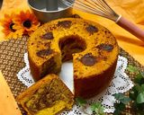 かぼちゃのチョコマーブルシフォンケーキ作り方9写真