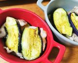 豚肉と茄子の重ねチーズ焼き作り方3写真