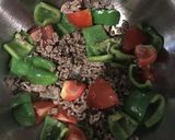 挽肉とピーマンの炒め物作り方3写真