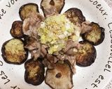 ネギ塩だれ☆豚こま肉、椎茸、茄子のソテー作り方7写真