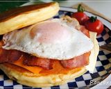 マックグリドルベーコンエッグ風パンケーキ作り方8写真