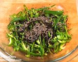 大量消費！レンジでピーマンの塩昆布和え作り方2写真