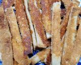 簡単☆パンの耳でカリカリチーズ焼き！作り方4写真