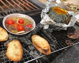 BBQで、カボチャの丸ごとホイル焼き作り方8写真
