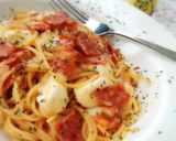 楽早☆トマトとモッツァレラチーズのパスタ作り方8写真