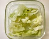 キャベツとほうれん草とりんごのスムージー作り方1写真