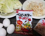 肉不使用！【ベビースターのとん平焼き】作り方1写真