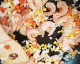 ☆炊飯器で海老ピラフ☆作り方2写真