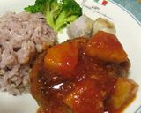 給食メニュー　ハワイアンハンバーグ作り方7写真