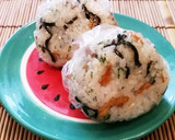 たまねぎ揚げと塩昆布のおにぎり作り方4写真