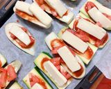 ヘルシー簡単で美味しい!ズッキーニピザ♡作り方3写真
