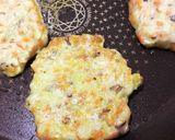 【離乳食】鰹節で旨味たっぷりお好み焼き作り方5写真