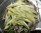 豆苗とばら肉の蒸ししゃぶしゃぶ作り方4写真