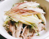 豆苗とばら肉の蒸ししゃぶしゃぶ作り方5写真