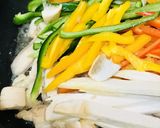 鶏肉の青椒肉絲風４色ピーマンの炒めもの作り方3写真